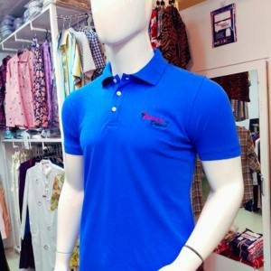 100% Cotton Blue Polo T-shirt