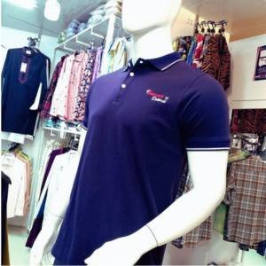 100% Cotton Navy Blue Color Polo T-shirt