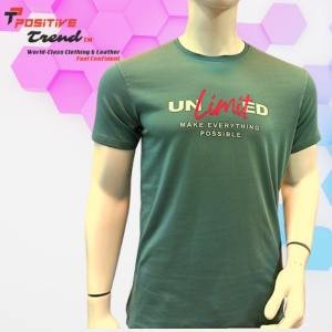 100% export & premium quality light olive cotton T-shirt